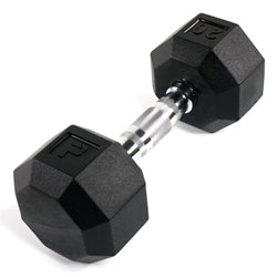 Rubber Octagonal Dumbbell by Power Systems